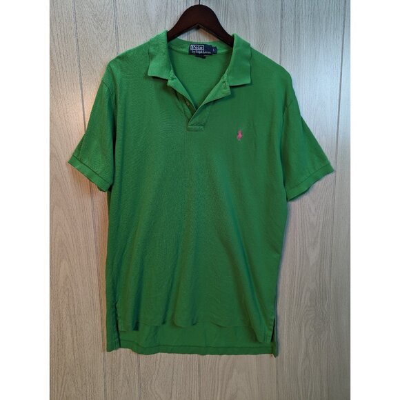 Polo Ralph Lauren Other - Ralph Lauren Polo Shirt Mens Large Classic Fit Green Pony Pink Golf Casual